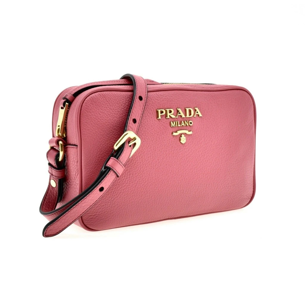 Gorjy | Prada Vitello Phenix Leather Peonia Pink Shoulder Camera Bag ...
